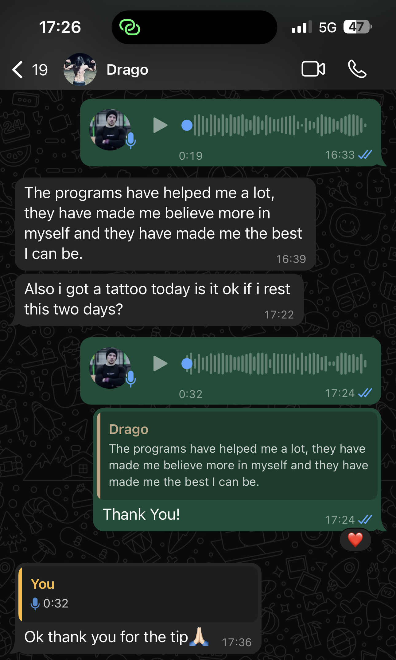 Drago message
